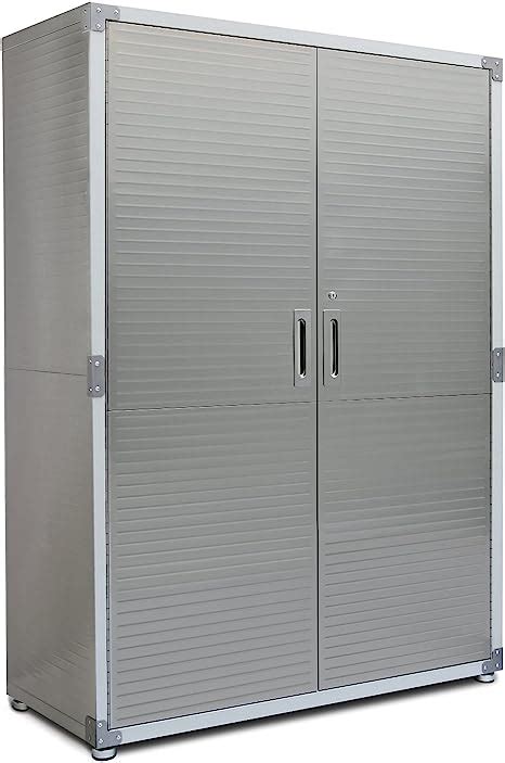 ultrahd mega storage cabinet stainless steel 48wx24dx72h|Amazon.com: Seville Classics UltraHD Solid Steel Lockable .